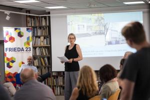 Dr. Anne Kellner über Zahlen und Fakten zur gesellschaftlichen Bedeutung von Arthouse-Kinos - Bild: Bundeskanzleramt / bundesfoto / Christina Czybik